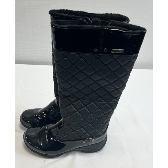 Khombu Shoes - Khombu Merritt Women's Boots Black 6M Quilted Patent Accents Lined Winter ⛄️